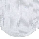 NAUTICA Mens Shirt White Striped Long Sleeve L