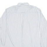 NAUTICA Mens Shirt White Striped Long Sleeve L
