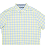 NAUTICA Mens Shirt Yellow Check M