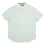 NAUTICA Mens Shirt Yellow Check M