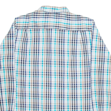 TOMMY HILFIGER Mens Shirt Blue Check Long Sleeve L