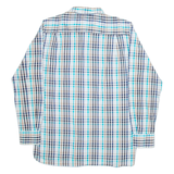 TOMMY HILFIGER Mens Shirt Blue Check Long Sleeve L