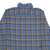 WRANGLER Mens Shirt Blue Check Long Sleeve S