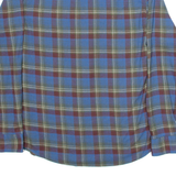 WRANGLER Mens Shirt Blue Check Long Sleeve S