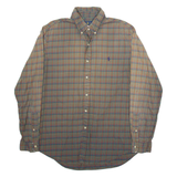 RALPH LAUREN Mens Shirt Green Check Long Sleeve L