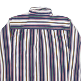 IZOD Mens Shirt White Striped Long Sleeve XL