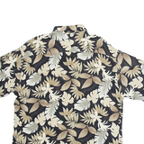 CAMPIA Mens Hawaiian Shirt Black Floral XL