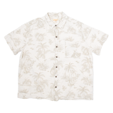 SIDEOUT Mens Hawaiian Shirt Grey Floral XL