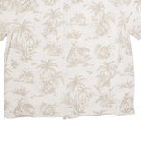 SIDEOUT Mens Hawaiian Shirt Grey Floral XL