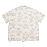 SIDEOUT Mens Hawaiian Shirt Grey Floral XL