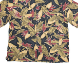 REUNION Mens Shirt Brown Floral L