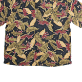 REUNION Mens Shirt Brown Floral L