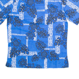 MOANA SHIRT CO Mens Hawaiian Shirt Blue Floral M