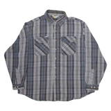 CARHARTT Mens Shirt Grey Striped Long Sleeve XL
