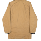 CARHARTT WIP Siberian Quilted Lined Mens Parka Coat Brown Hooded XS