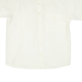 CHELSY Mens Plain Shirt Yellow 90s L
