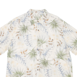 BATIK BAY Mens Hawaiian Shirt Beige Floral L