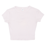 REEBOK Cropped Womens T-Shirt Pink S