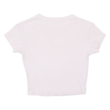 REEBOK Cropped Womens T-Shirt Pink S
