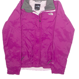THE NORTH FACE Womens Rain Jacket Purple Hooded S