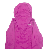THE NORTH FACE Womens Rain Jacket Purple Hooded S