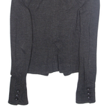 ARMANI JEANS Womens Blazer Jacket Grey Viscose S
