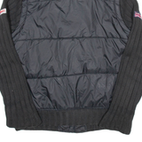 LONSDALE Mens Puffer Jacket Black Nylon M