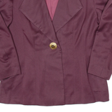 Womens Blazer Jacket Purple M