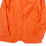 MAENA Womens Blazer Jacket Orange M