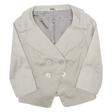 PIU & PIU Womens Blazer Jacket Beige S