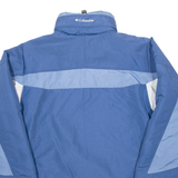 COLUMBIA Mens Coat Blue Nylon M