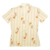 ORLY Womens Polo Shirt Yellow Striped M