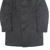 Womens Overcoat Jacket Brown Wool M