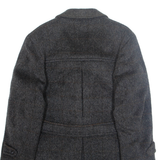 Womens Overcoat Jacket Brown Wool M