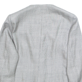 Womens Blazer Jacket Grey Houndstooth M