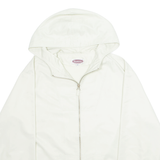 MADELINE Womens Rain Jacket Cream Hooded M