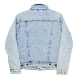 REFINERY REPUBLIC Mens Sherpa Lined Denim Jacket Blue M