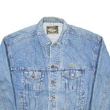HALEMANC Mens Denim Jacket Blue L