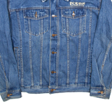EXCALIBUR Mens Denim Jacket Blue USA 2XL