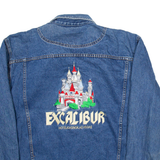 EXCALIBUR Mens Denim Jacket Blue USA 2XL