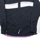 COLUMBIA Womens Rain Coat Black Nylon L