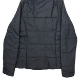 ADIDAS Womens Puffer Coat Black Hooded UK 8