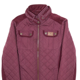 DIESEL Womens Quilted Coat Purple M