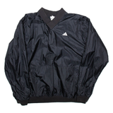 ADIDAS Mens Pullover Jacket Black Nylon L
