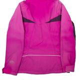COLUMBIA Womens Rain Coat Pink Nylon Hooded XS