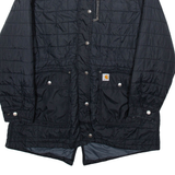 CARHARTT Womens Quilted Coat Black Nylon XL