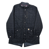 CARHARTT Womens Quilted Coat Black Nylon XL