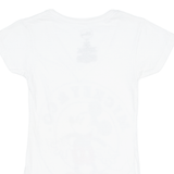 DISNEY Mickey Mouse Womens T-Shirt White V-Neck S