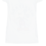 DISNEY Mickey Mouse Womens T-Shirt White V-Neck S