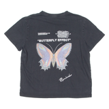 Butterfly Effect Mens T-Shirt Black Crew Neck S